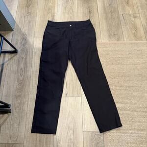 Lululemon Men's Black Casual Dress Pants Size 34 (Large)